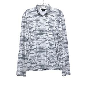 Kyodan Golf Horizon Performance Quarter Zip Pullover Gray Nimbus Clouds Mens S